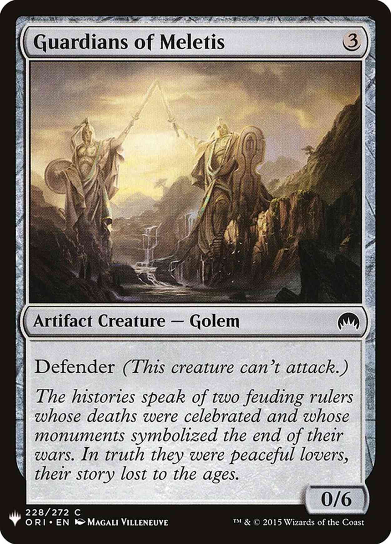 Guardians of Meletis magic card front