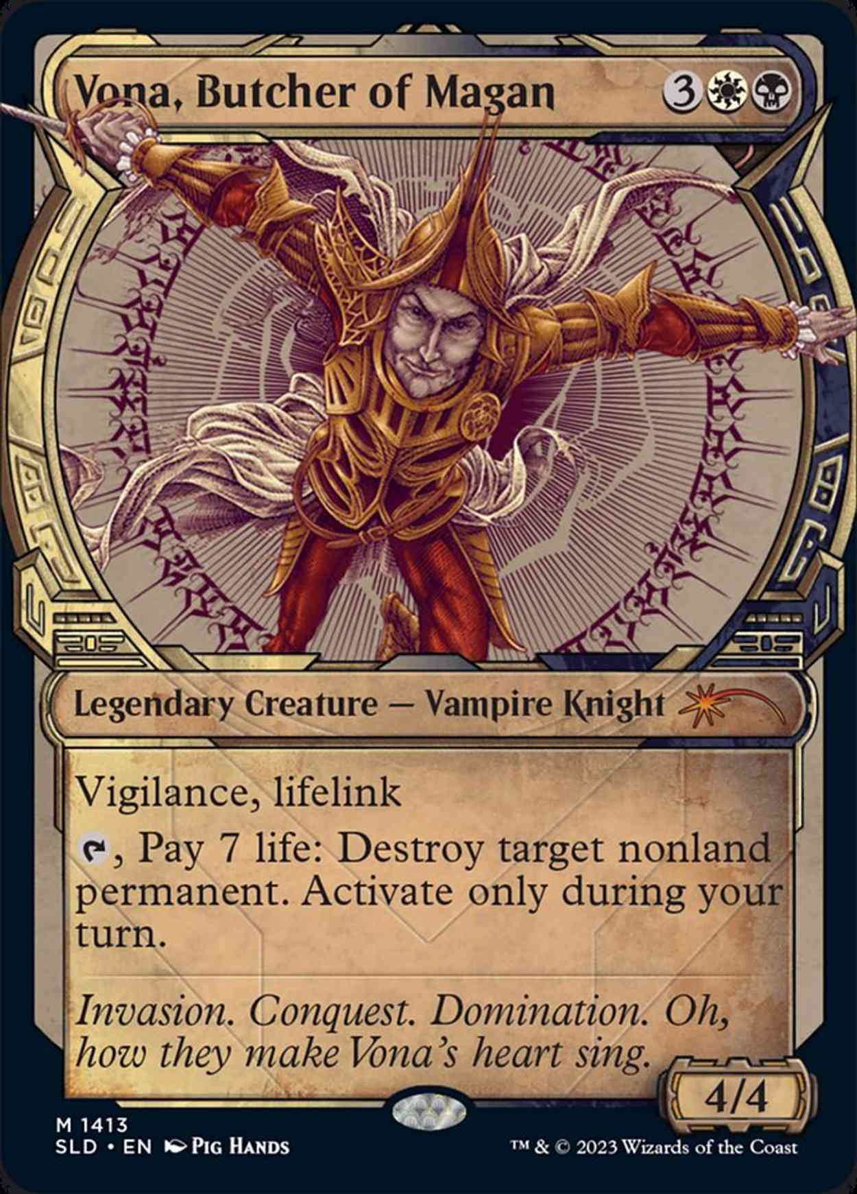Vona, Butcher of Magan (Rainbow Foil) magic card front