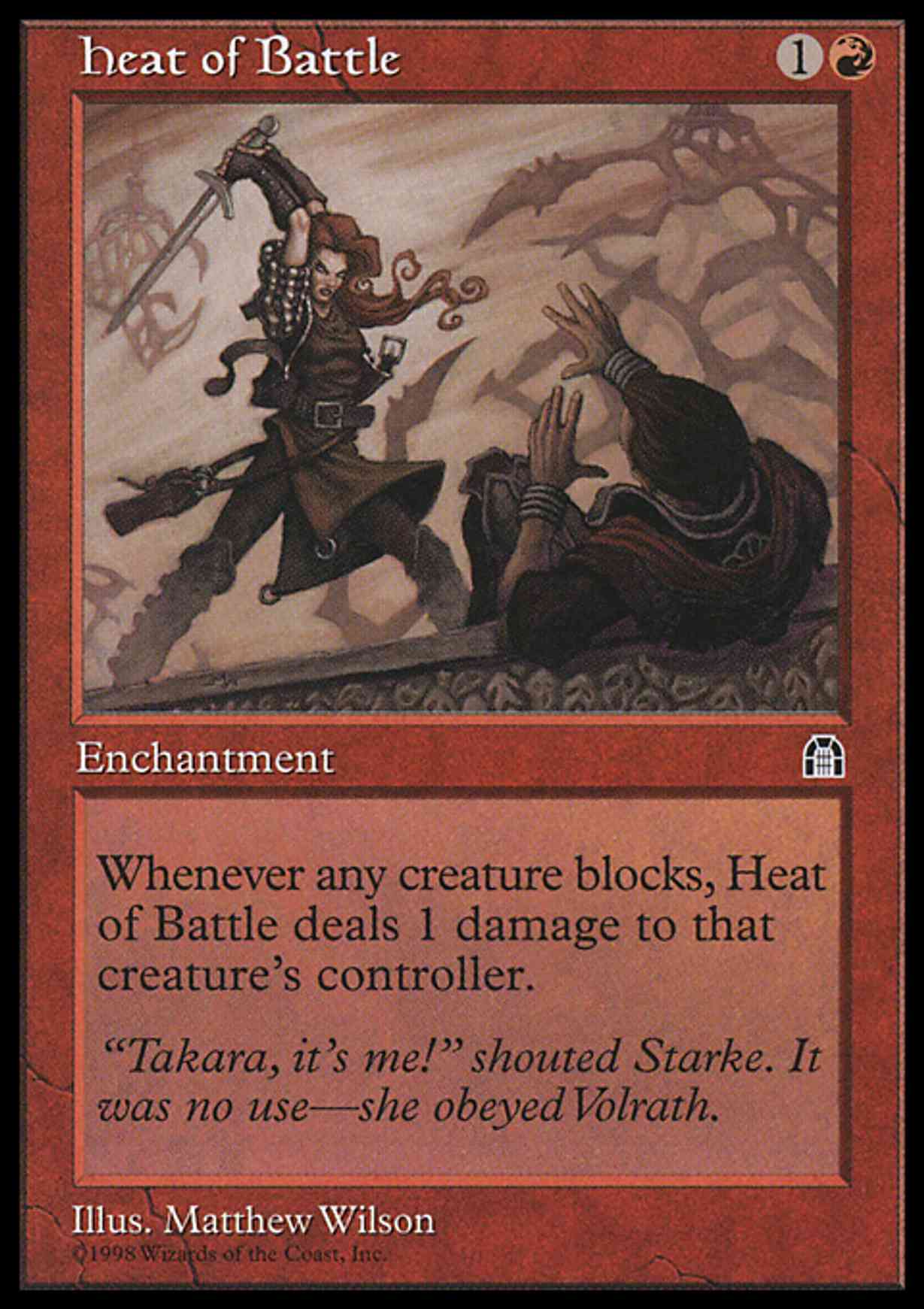 Heat of Battle magic card front