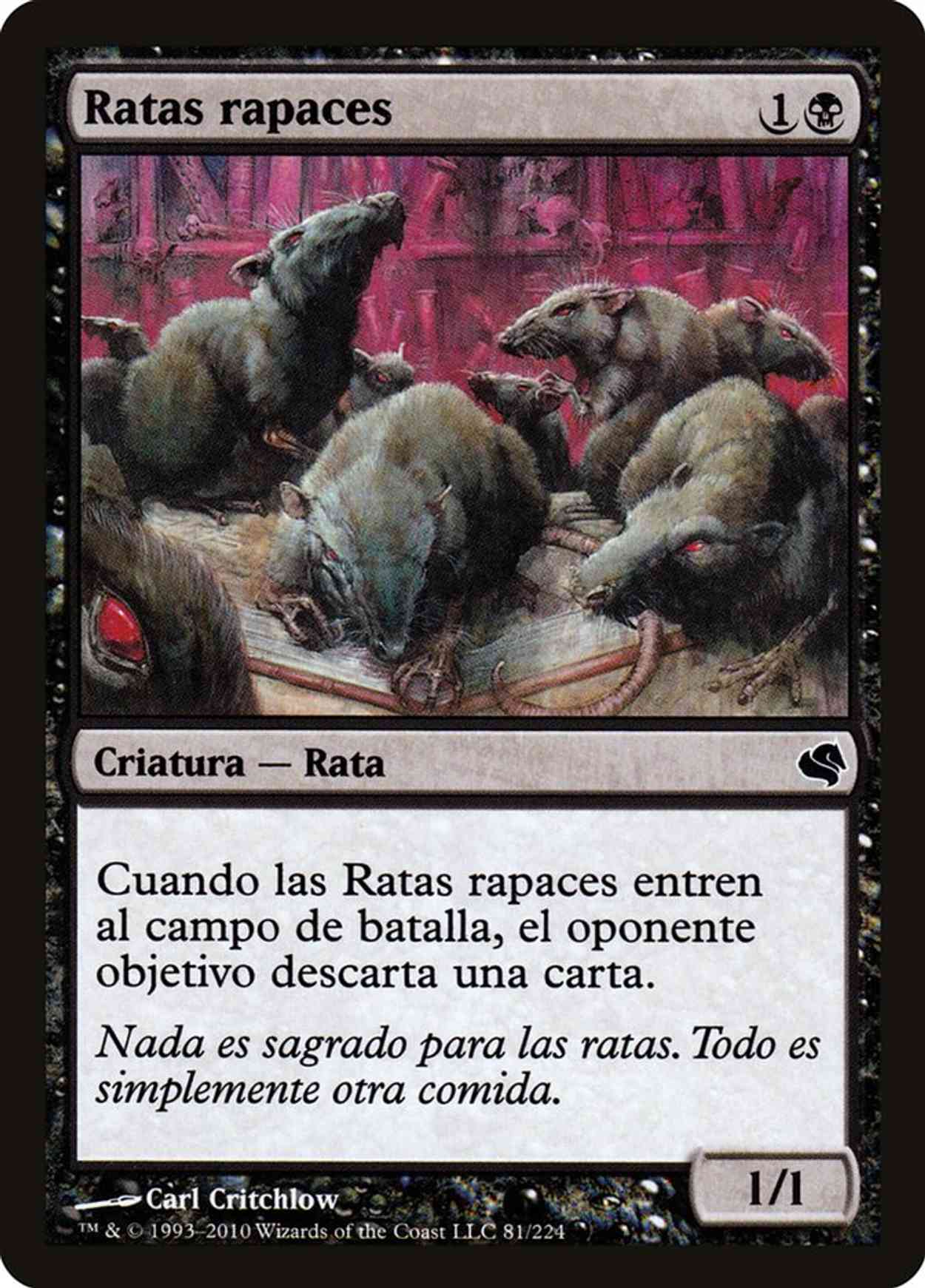 Ravenous Rats (Retro Frame) magic card front