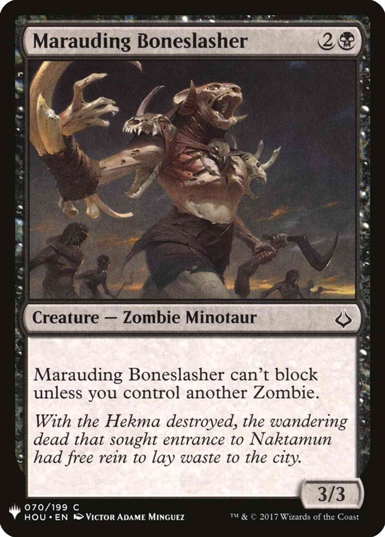 Marauding Boneslasher magic card front