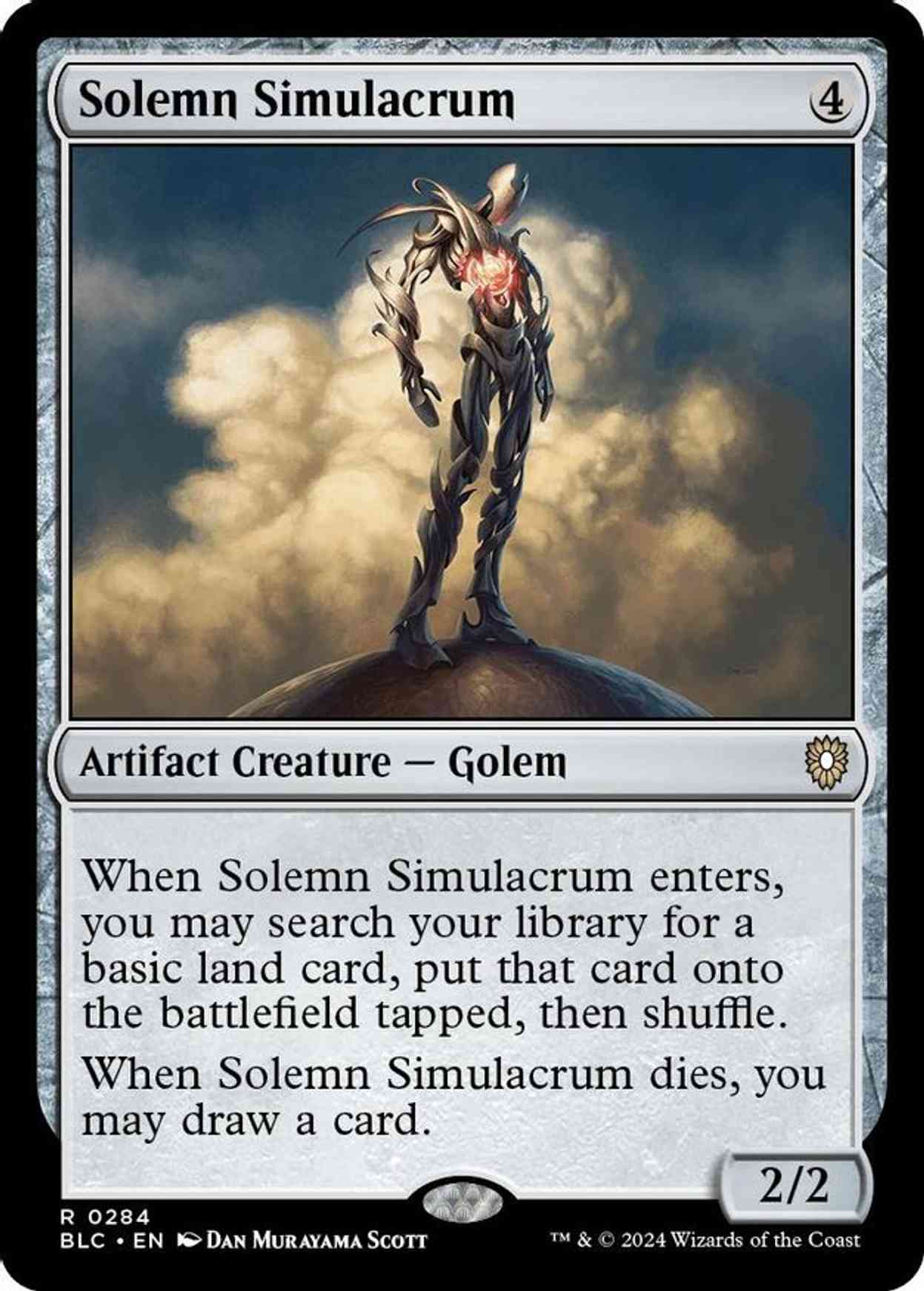 Solemn Simulacrum magic card front