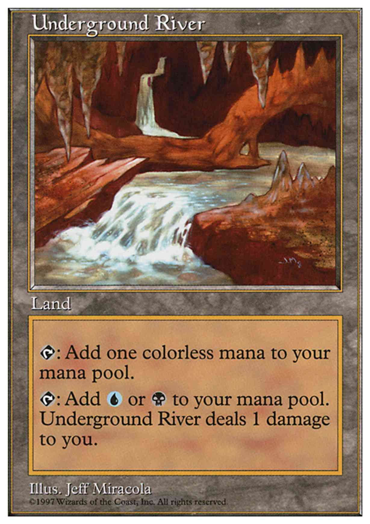Underground River magic card front