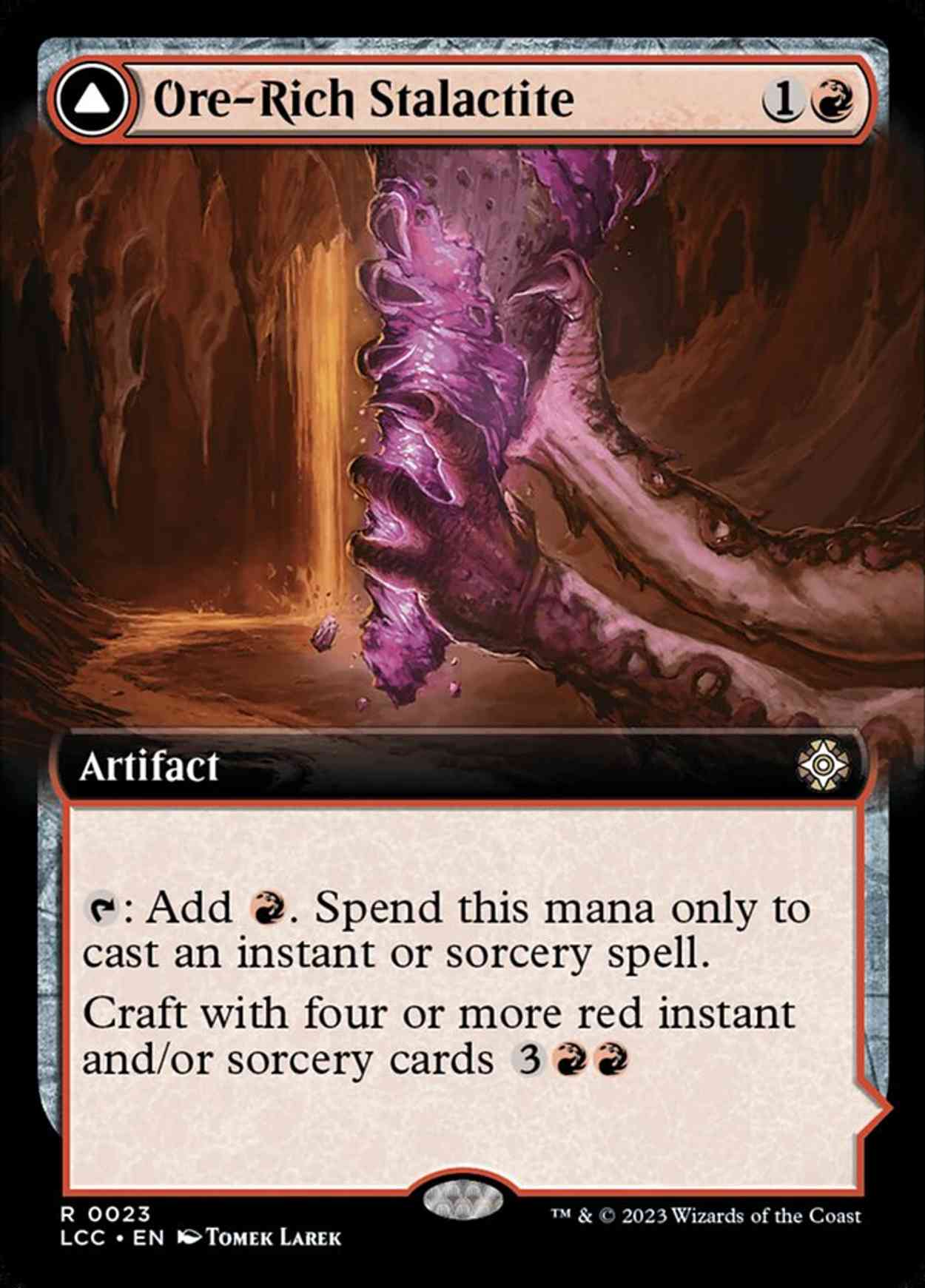 Ore-Rich Stalactite (Extended Art) magic card front