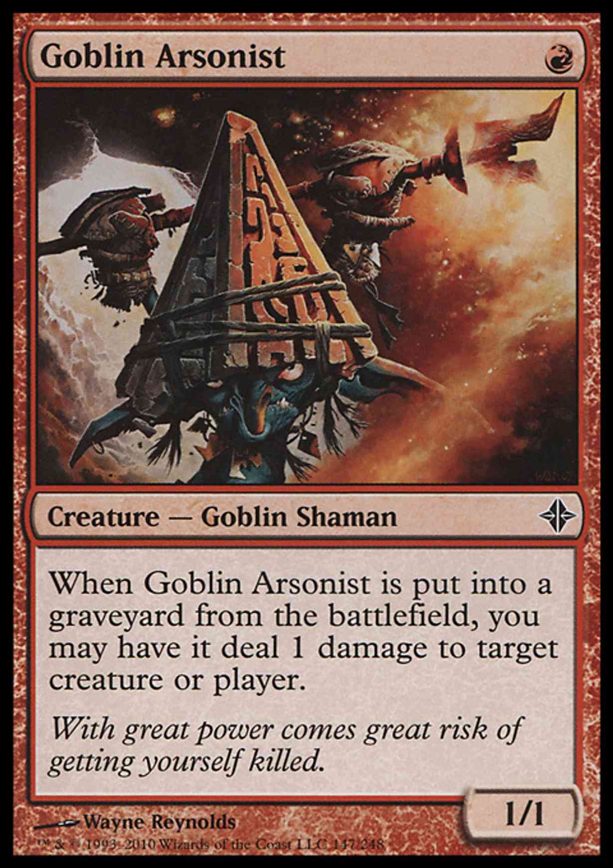 Goblin Arsonist magic card front