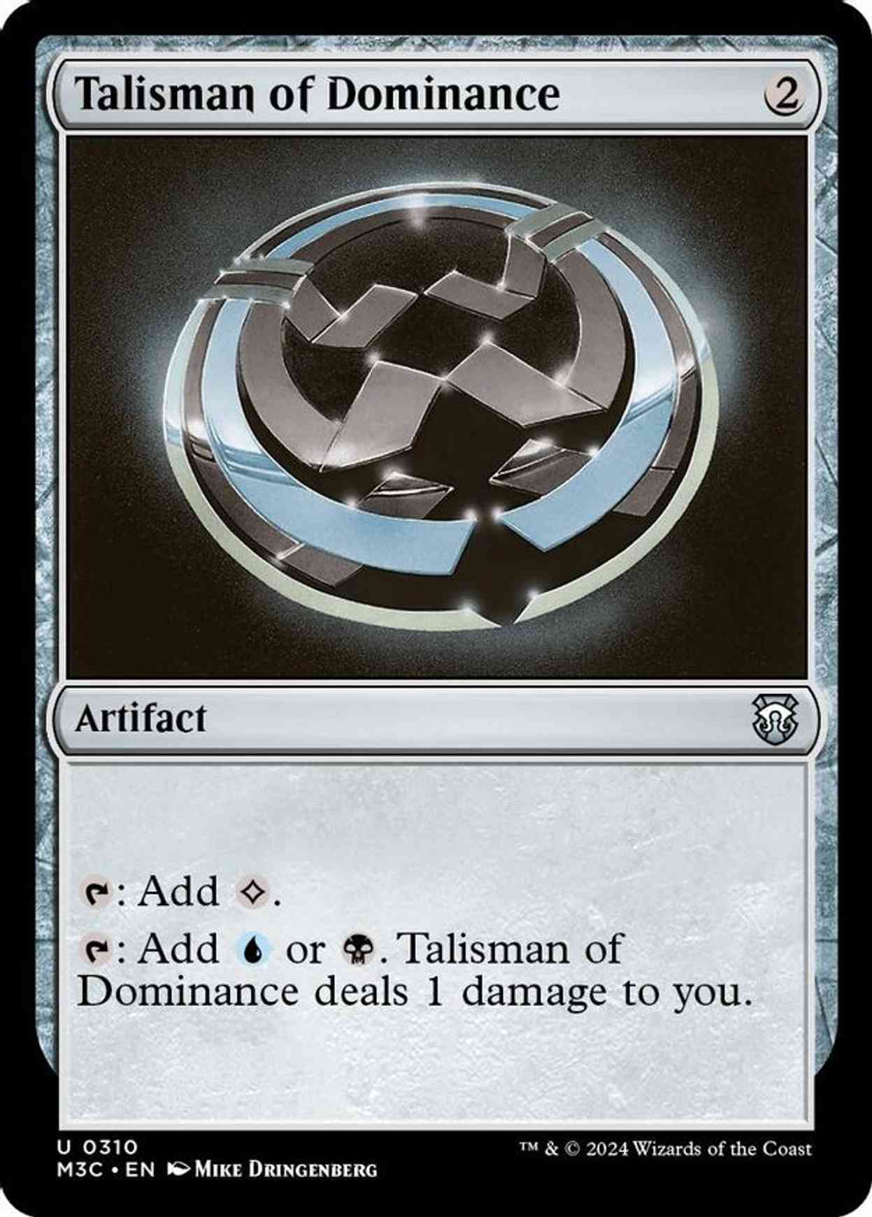 Talisman of Dominance (Ripple Foil) magic card front