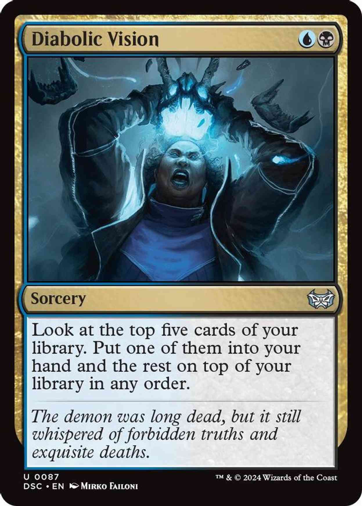 Diabolic Vision magic card front