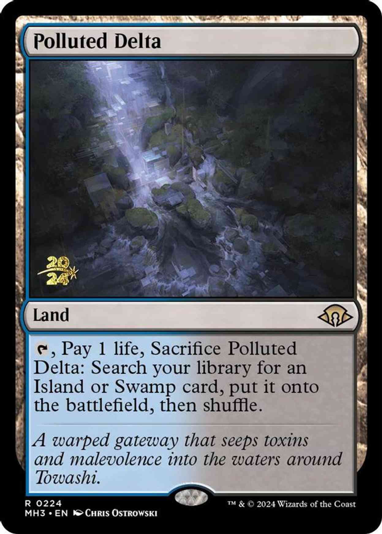 Polluted Delta magic card front