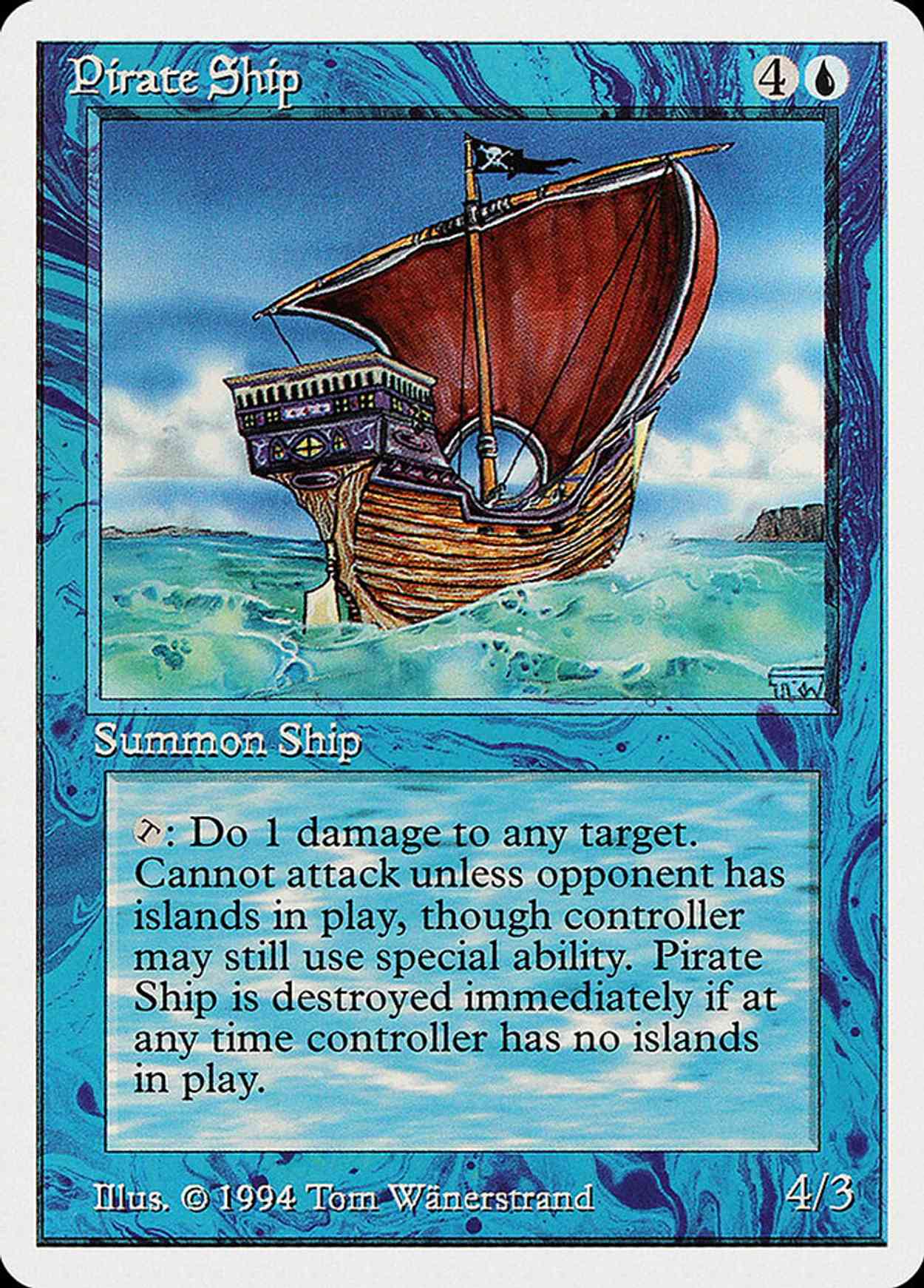 Pirate Ship magic card front