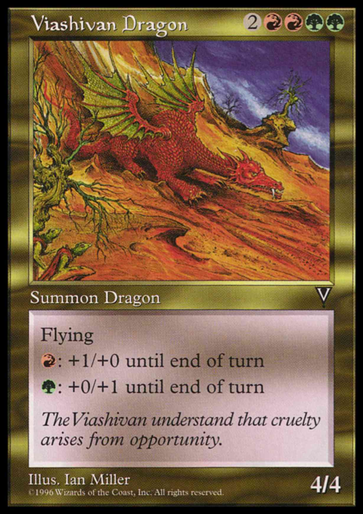Viashivan Dragon magic card front