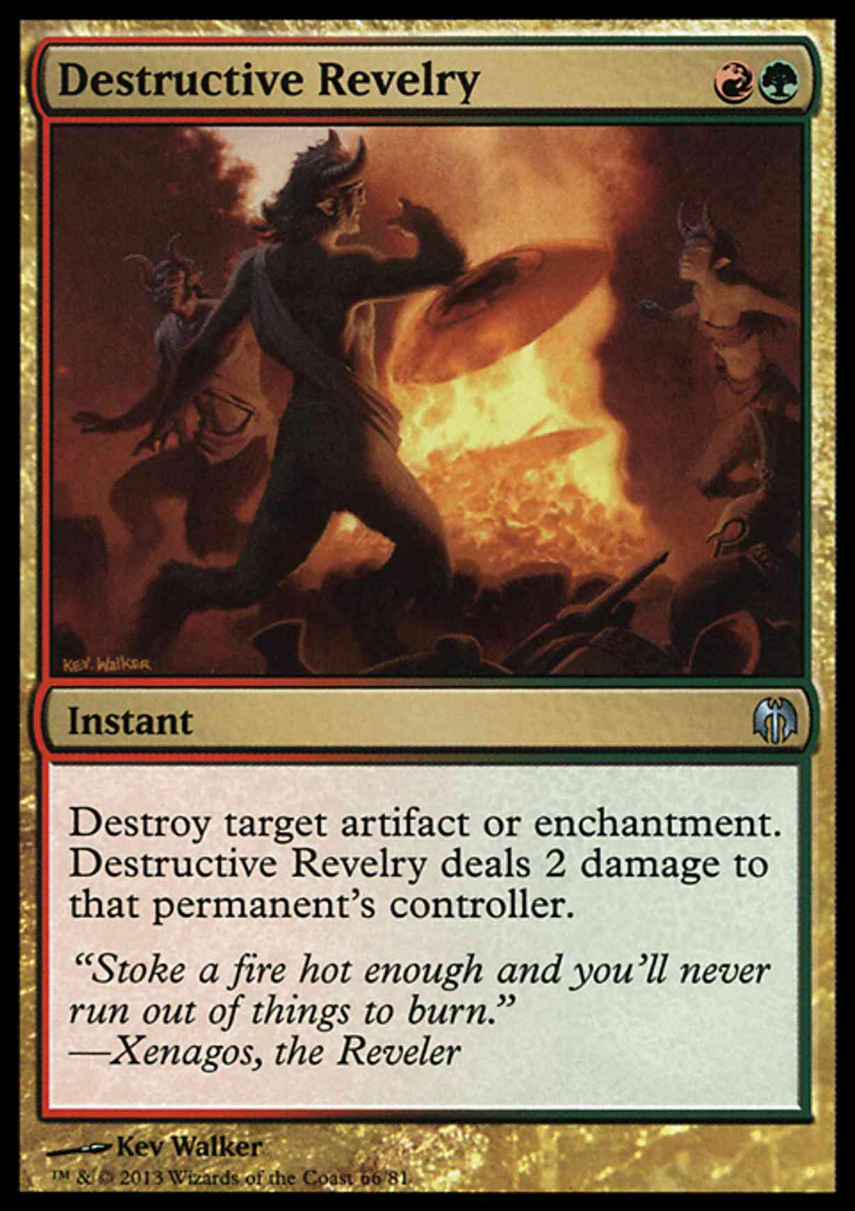 Destructive Revelry magic card front