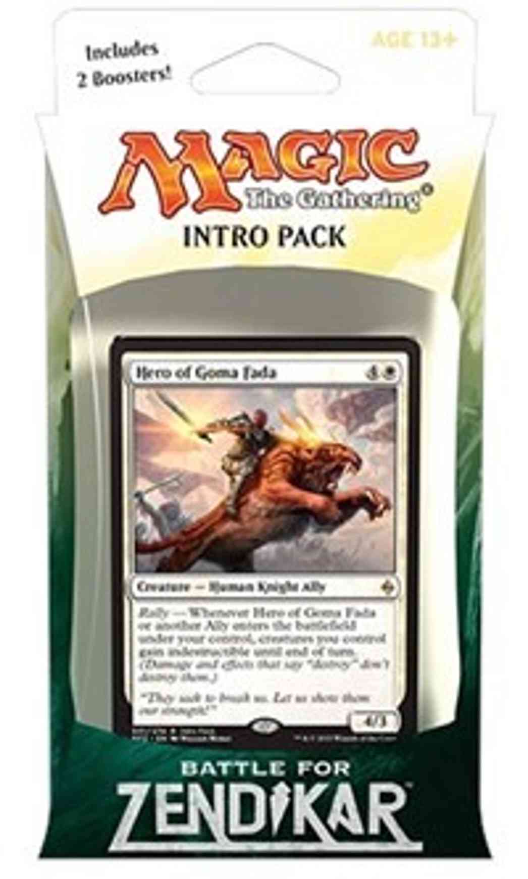 Battle for Zendikar Intro Pack - White magic card front
