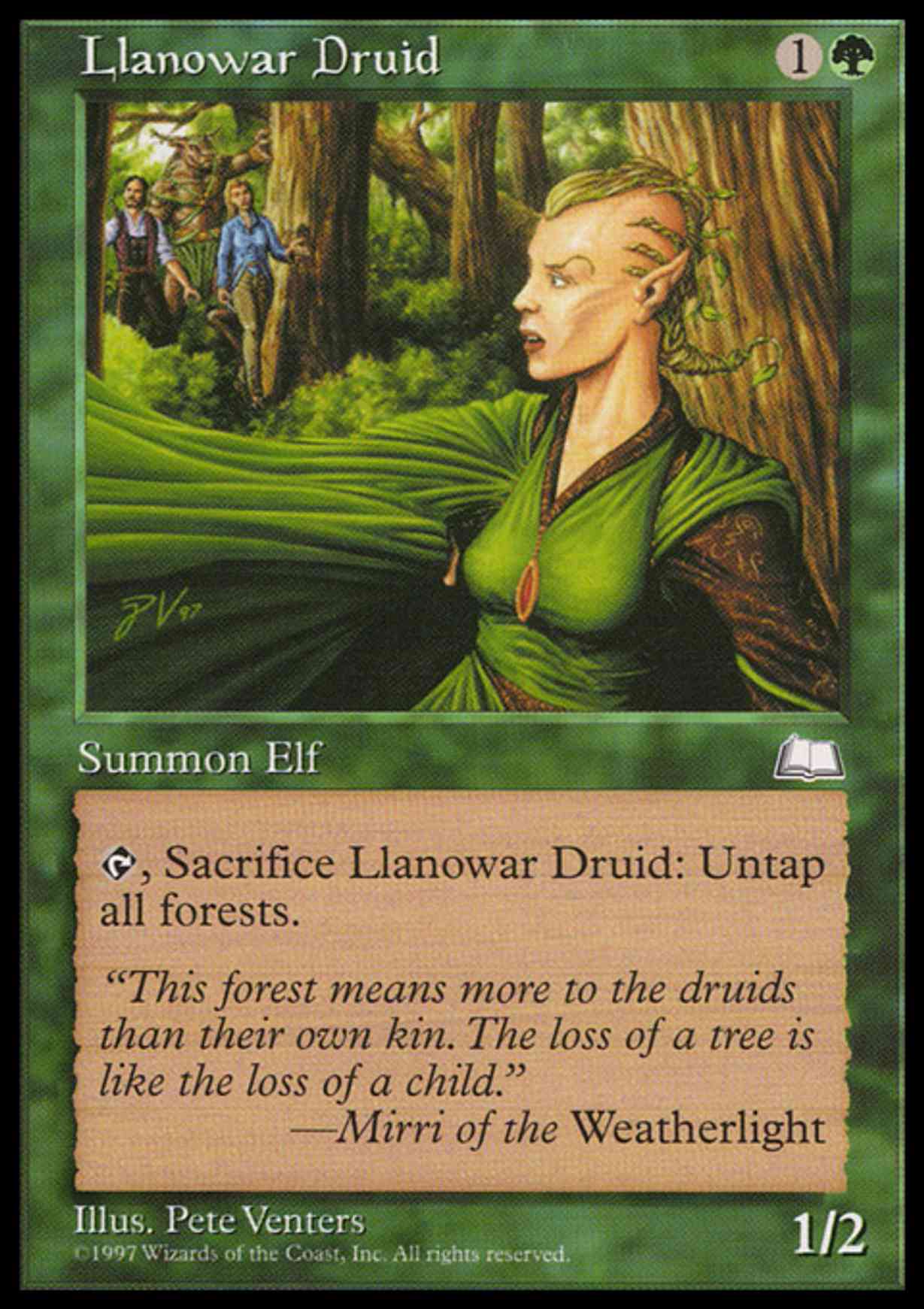 Llanowar Druid magic card front