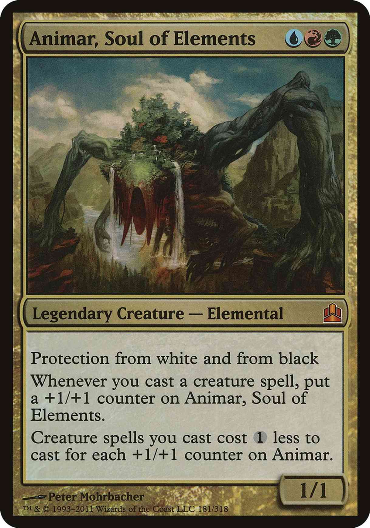 Animar, Soul of Elements (Oversized) magic card front