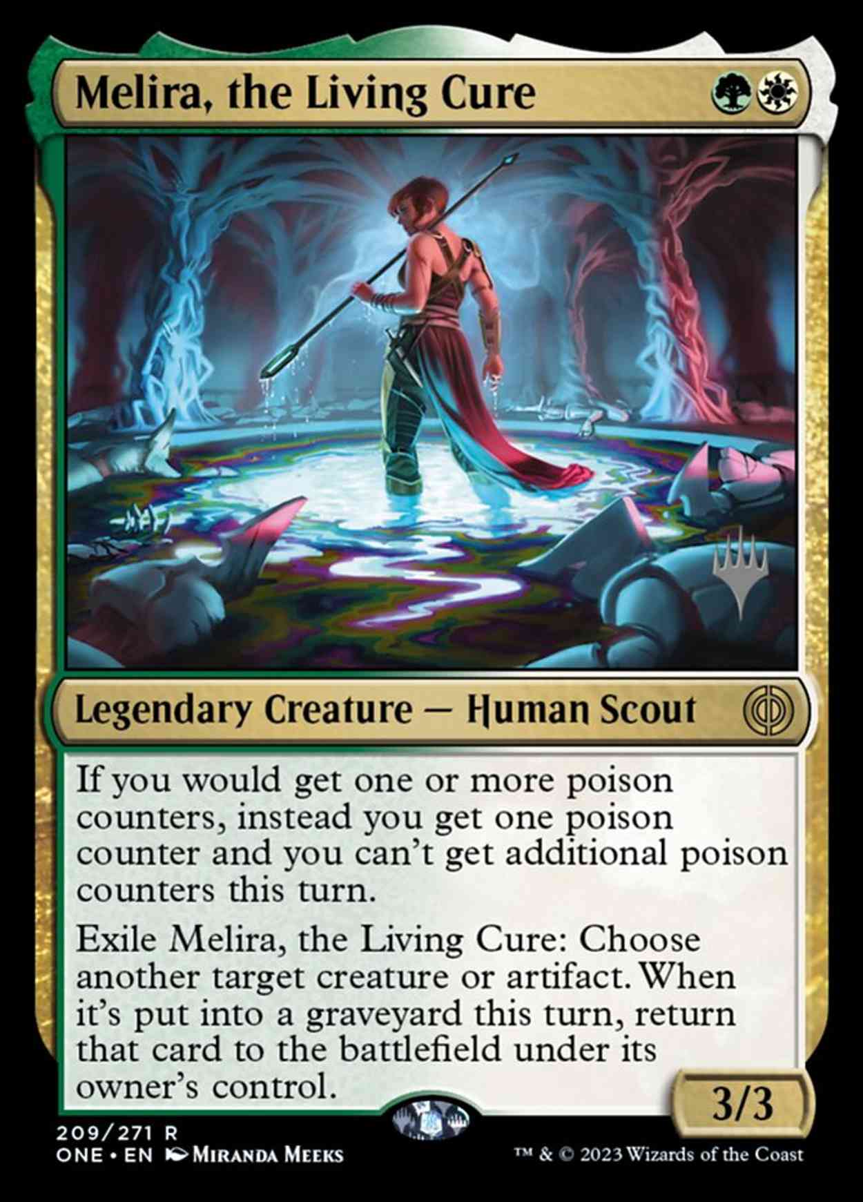 Melira, the Living Cure magic card front