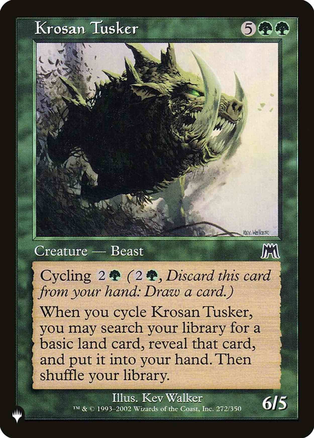 Krosan Tusker (ONS) magic card front