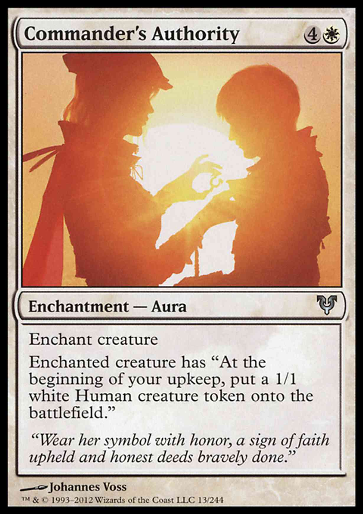 Commander's Authority magic card front