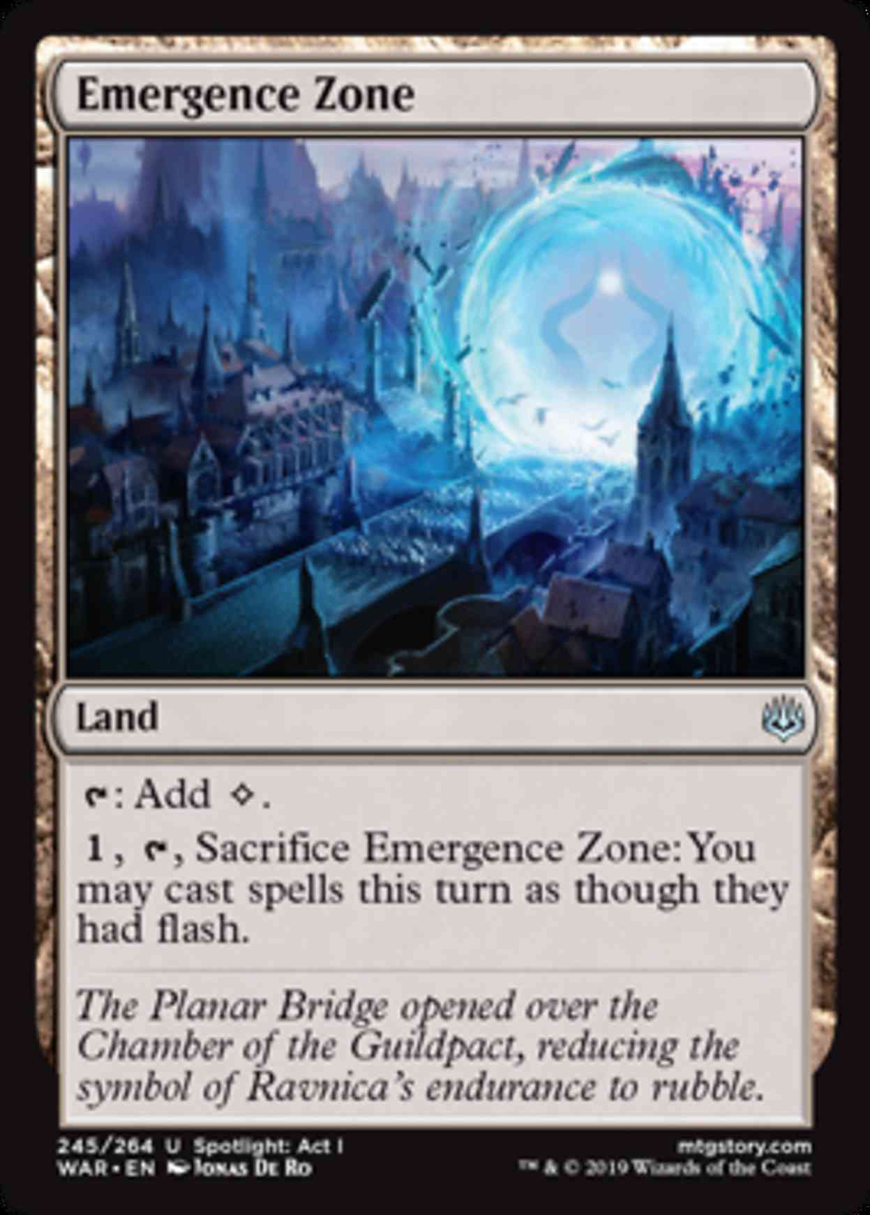 Emergence Zone magic card front