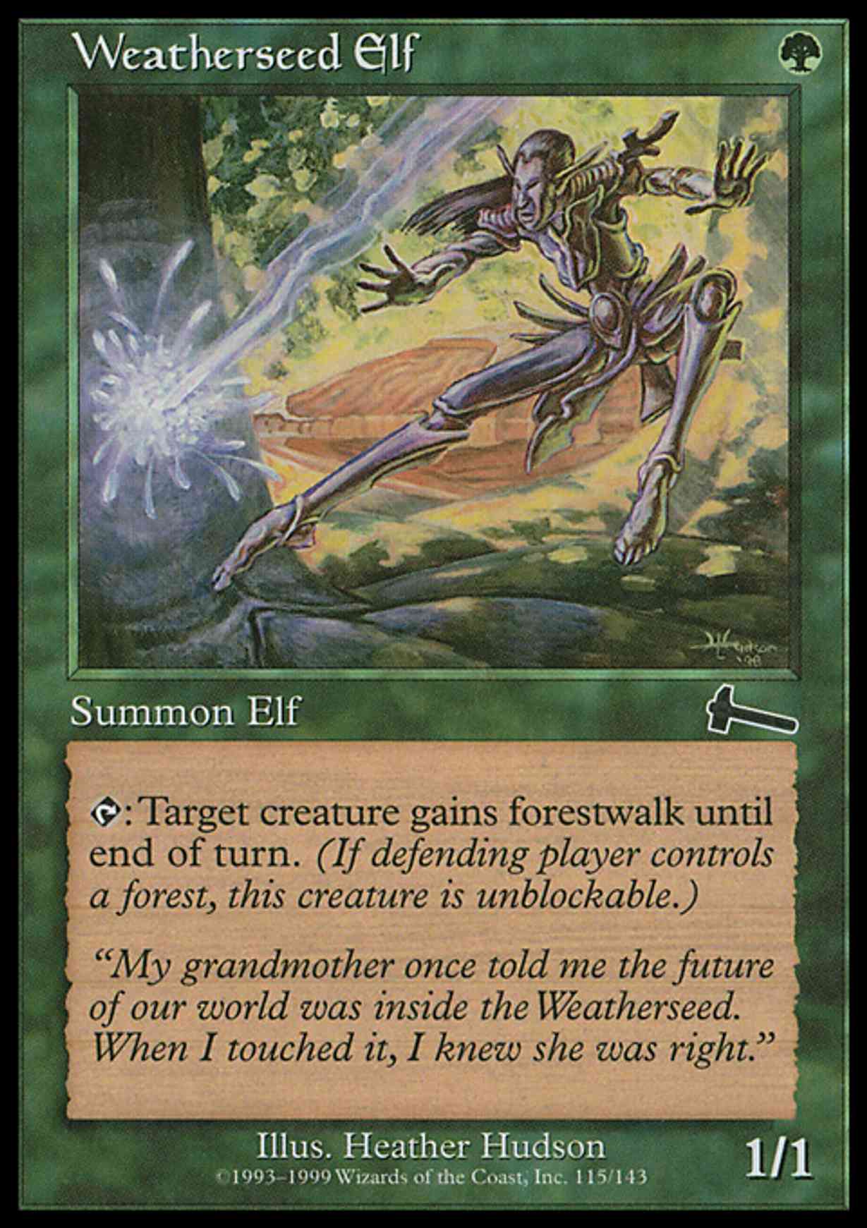 Weatherseed Elf magic card front