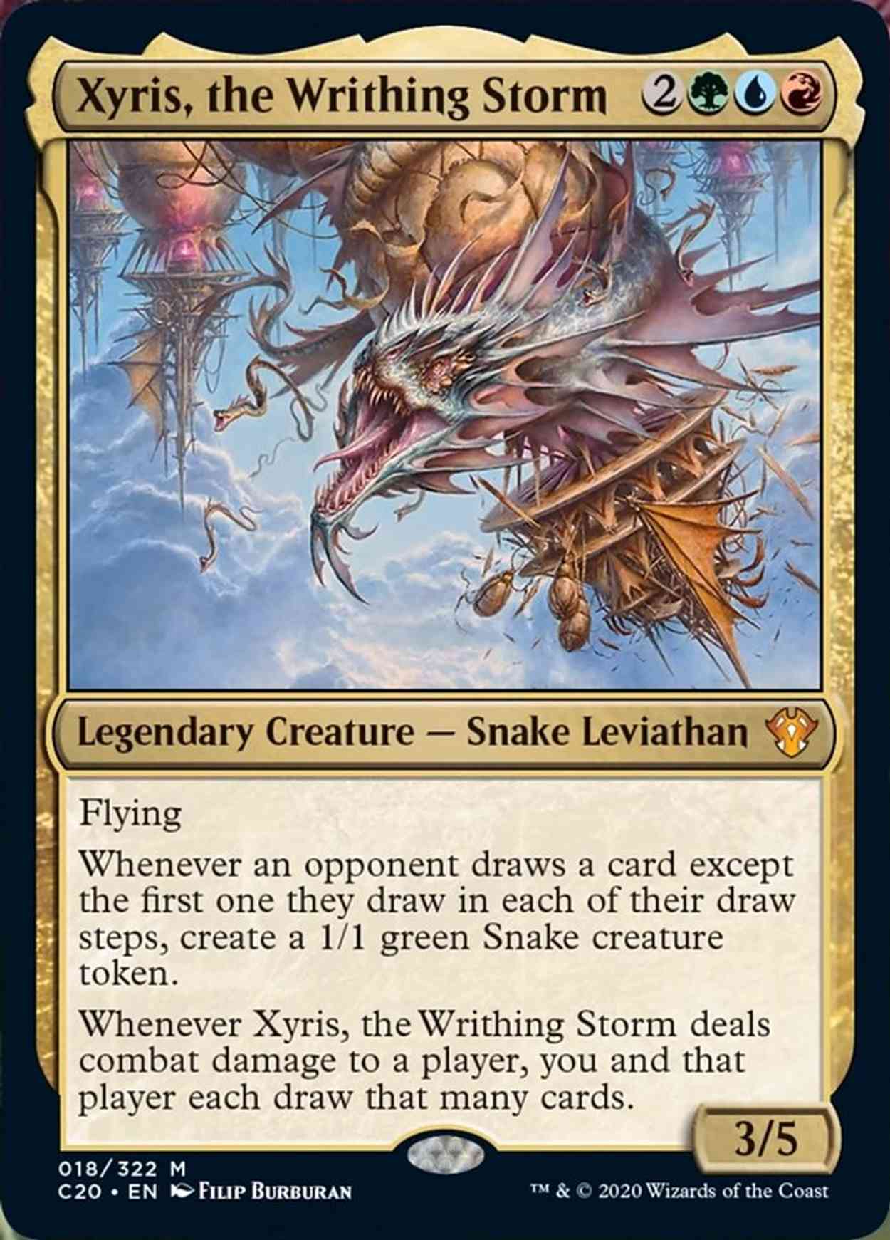 Xyris, the Writhing Storm magic card front