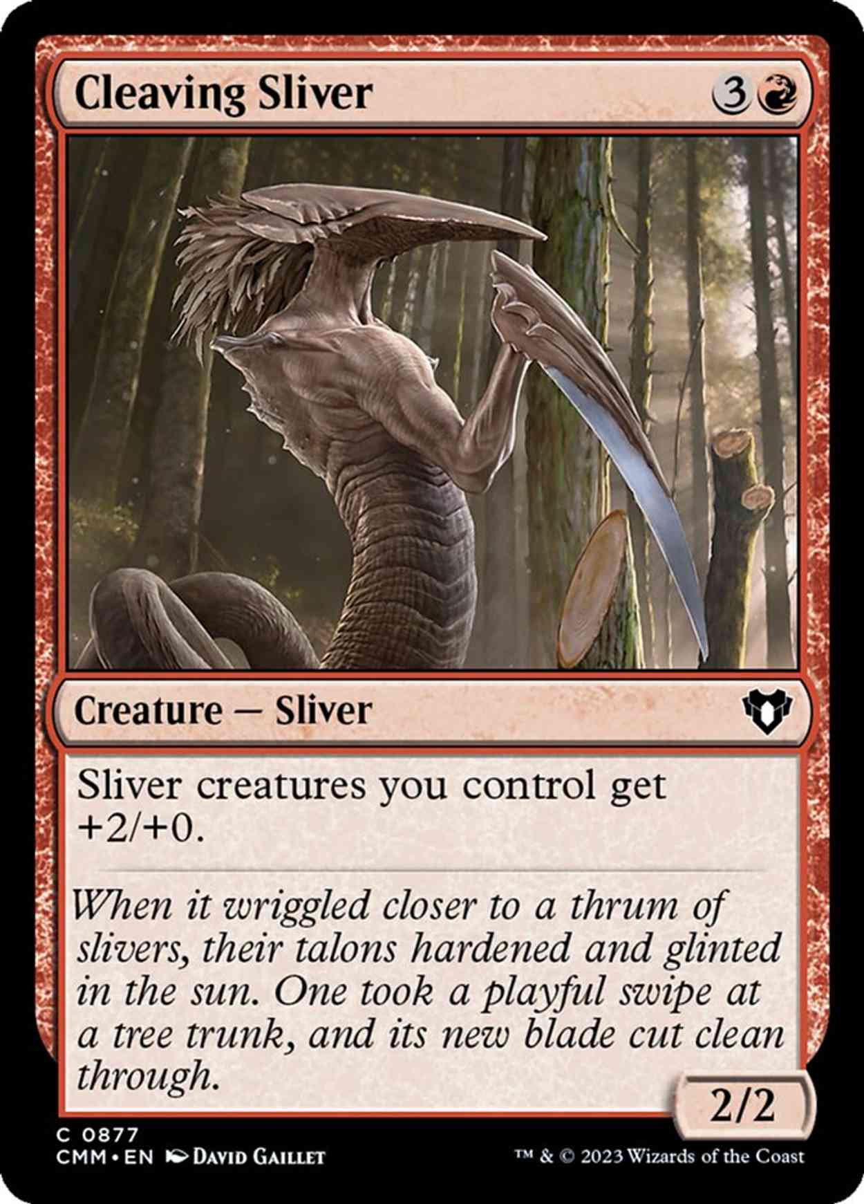 Cleaving Sliver magic card front