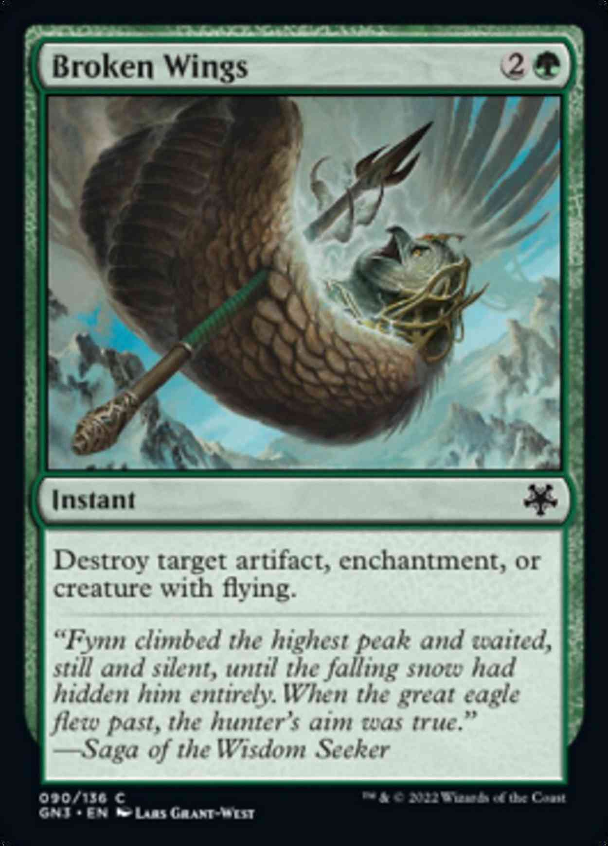 Broken Wings magic card front