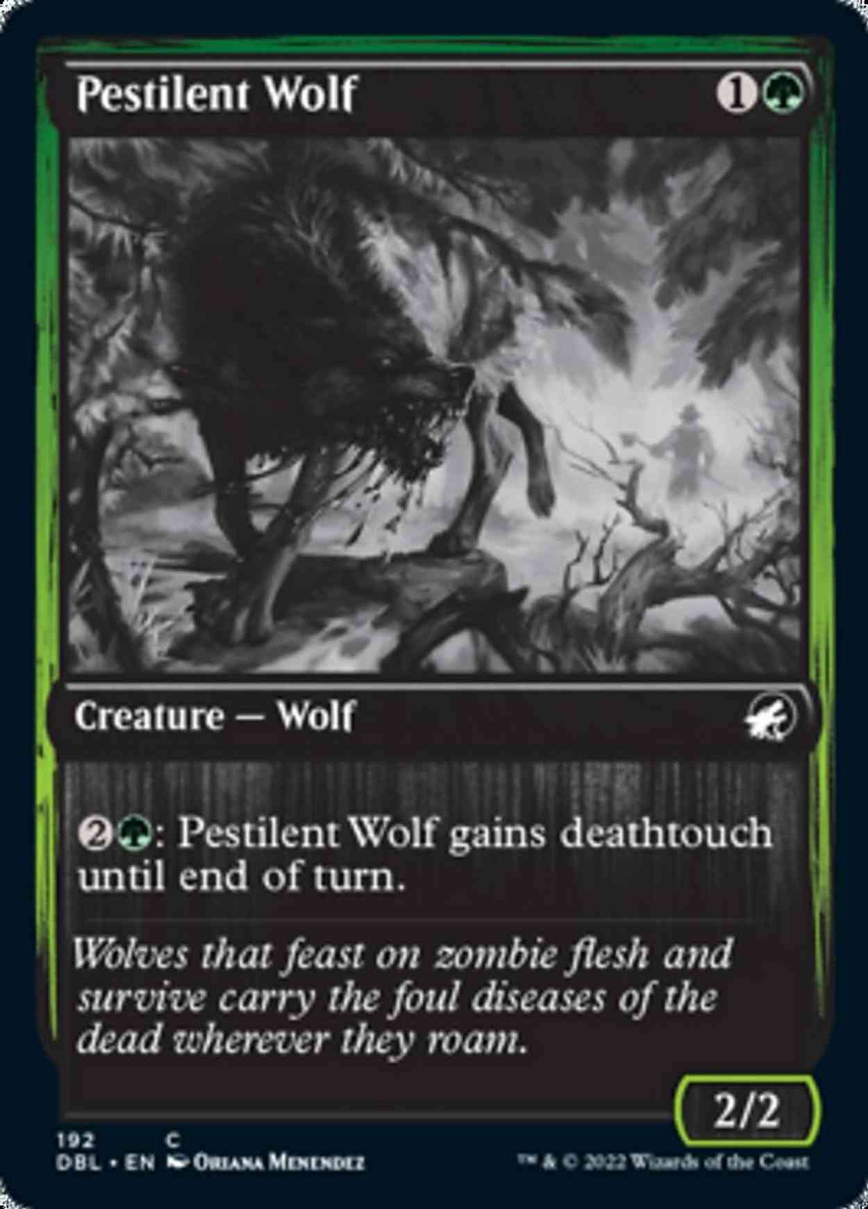 Pestilent Wolf magic card front