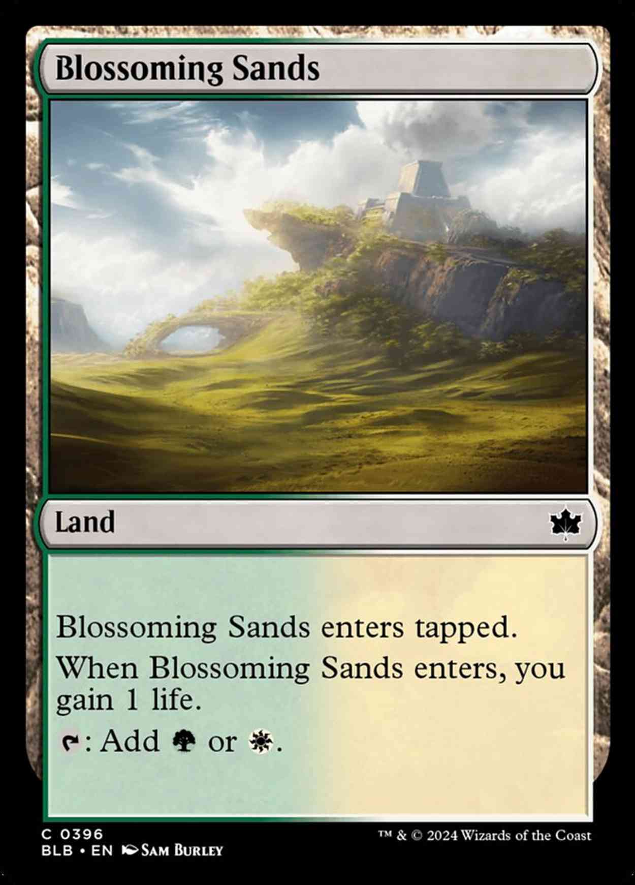 Blossoming Sands magic card front