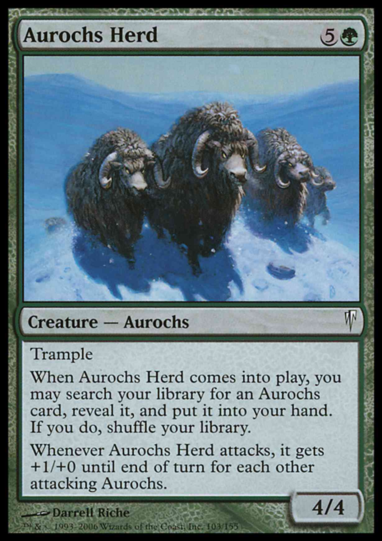 Aurochs Herd magic card front
