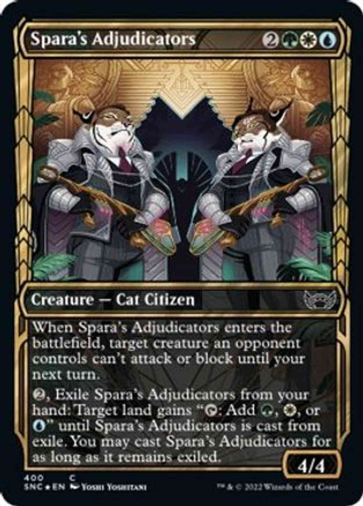 Spara's Adjudicators (Gilded Foil) magic card front