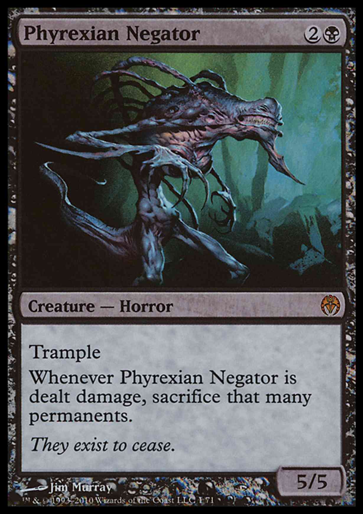 Phyrexian Negator magic card front