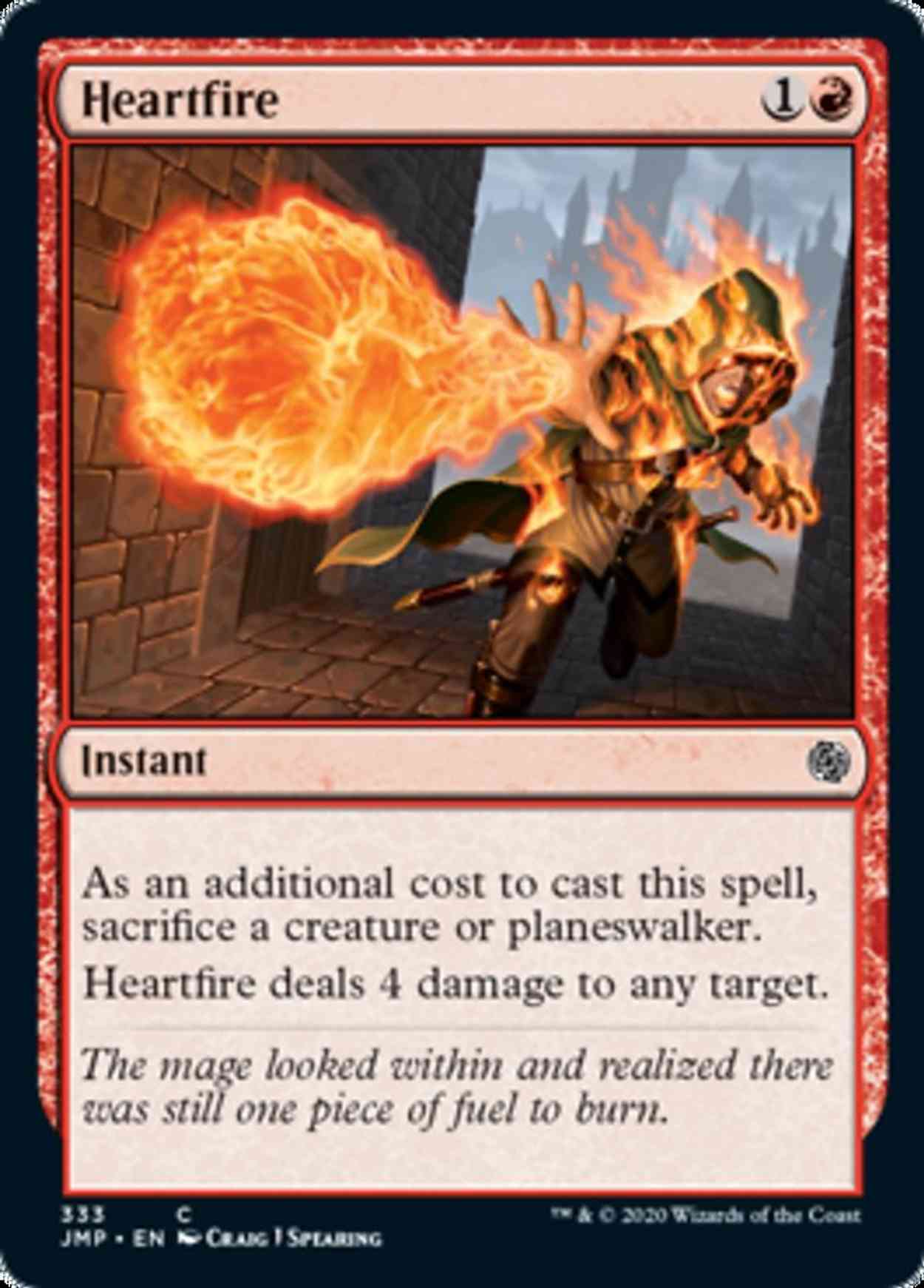 Heartfire magic card front