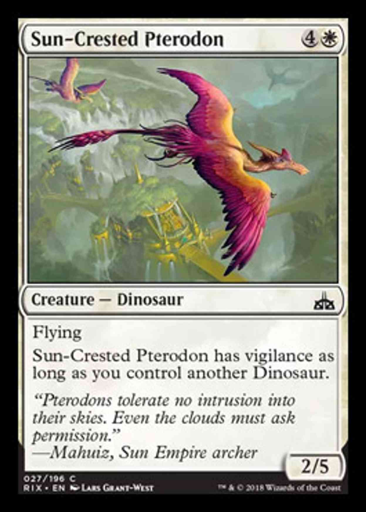 Sun-Crested Pterodon magic card front