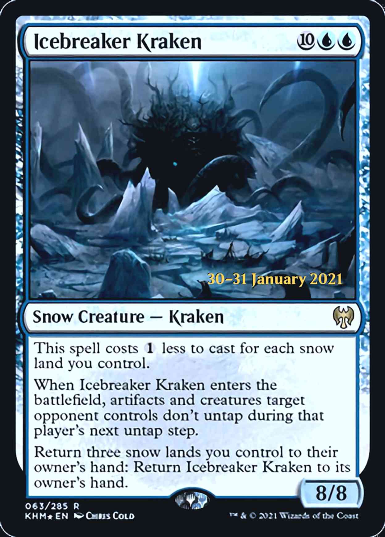 Icebreaker Kraken magic card front