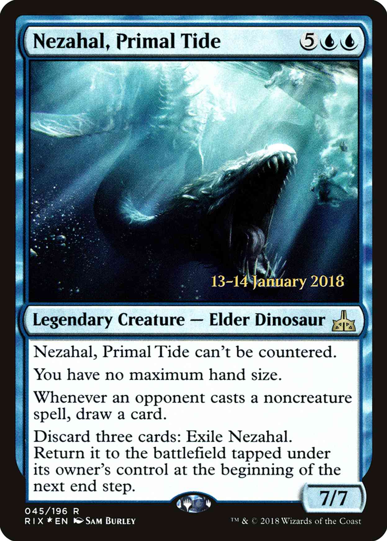 Nezahal, Primal Tide magic card front