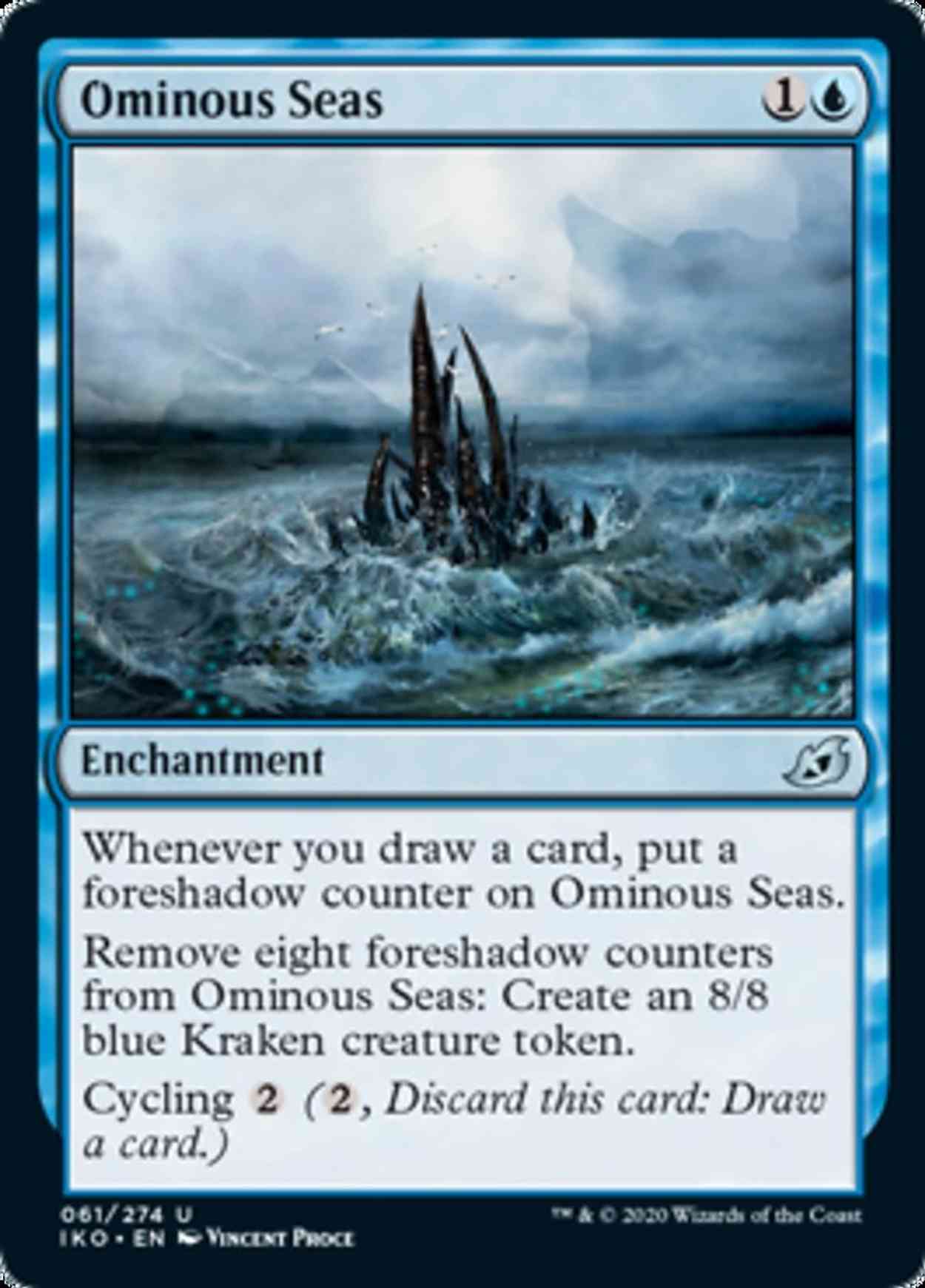 Ominous Seas magic card front