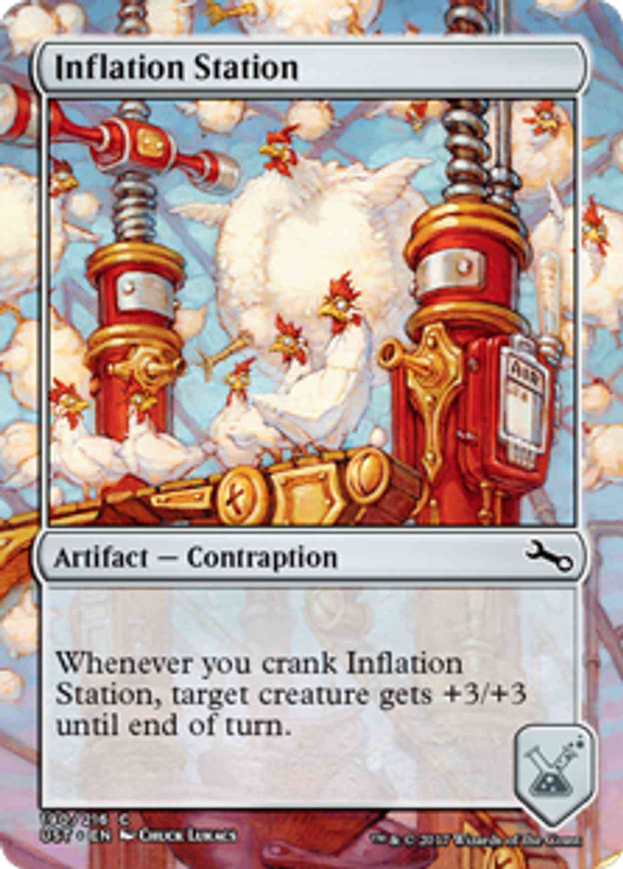 Inflation Station magic card front
