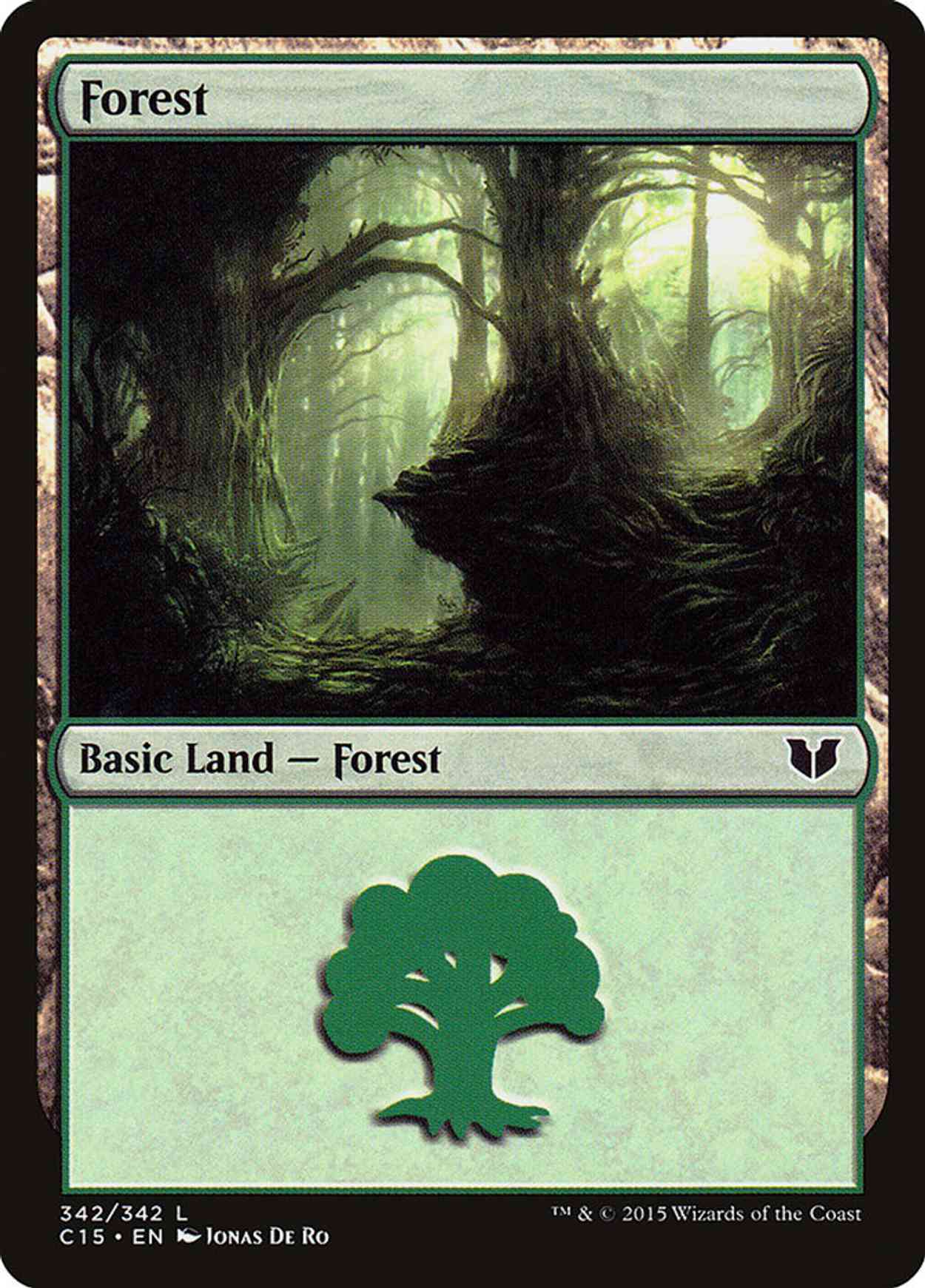 Forest (342) magic card front