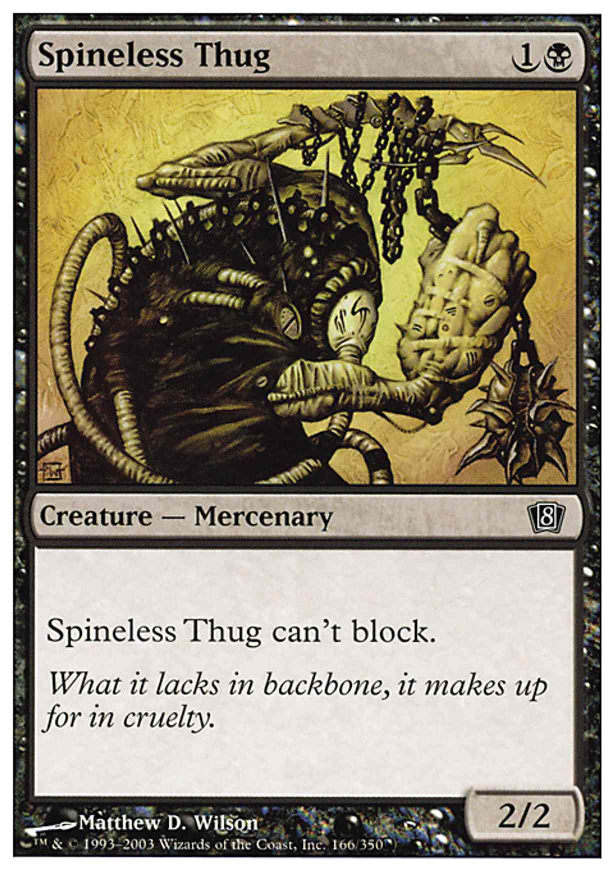 Spineless Thug magic card front