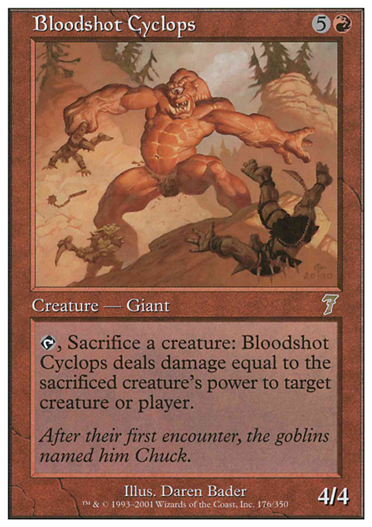 Bloodshot Cyclops magic card front