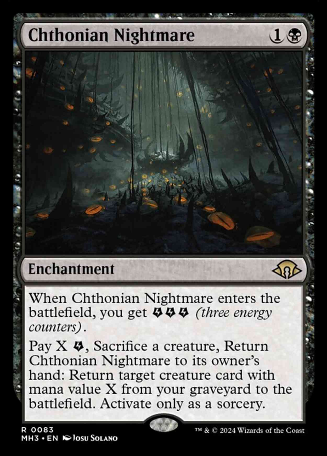 Chthonian Nightmare magic card front