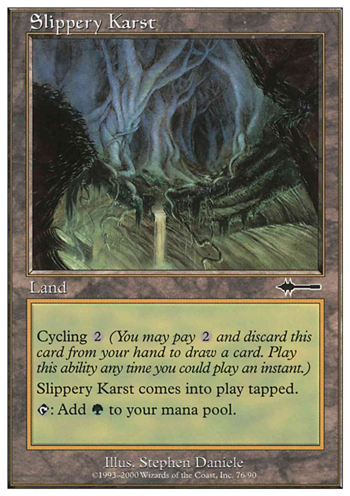 Slippery Karst magic card front