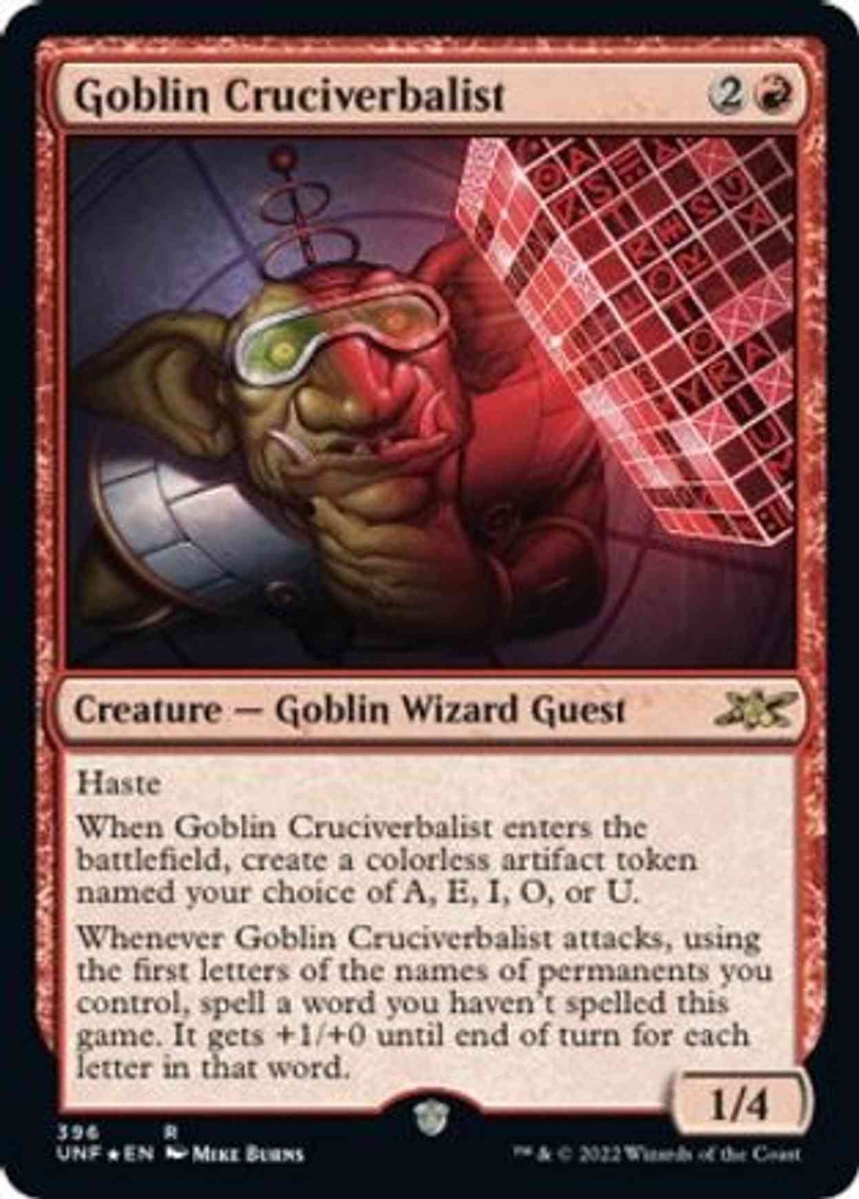 Goblin Cruciverbalist (Galaxy Foil) magic card front