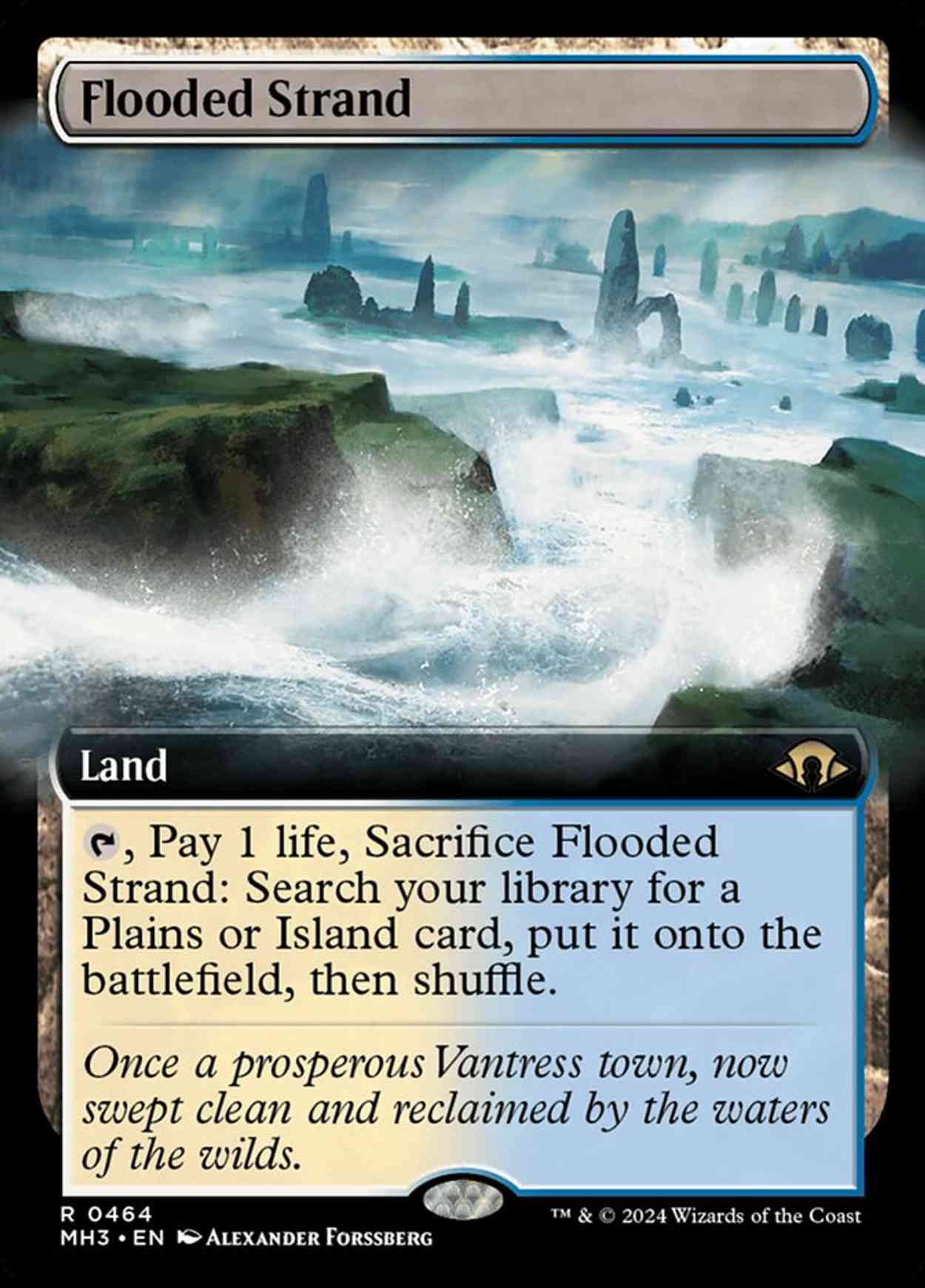 Flooded Strand (Extended Art) magic card front