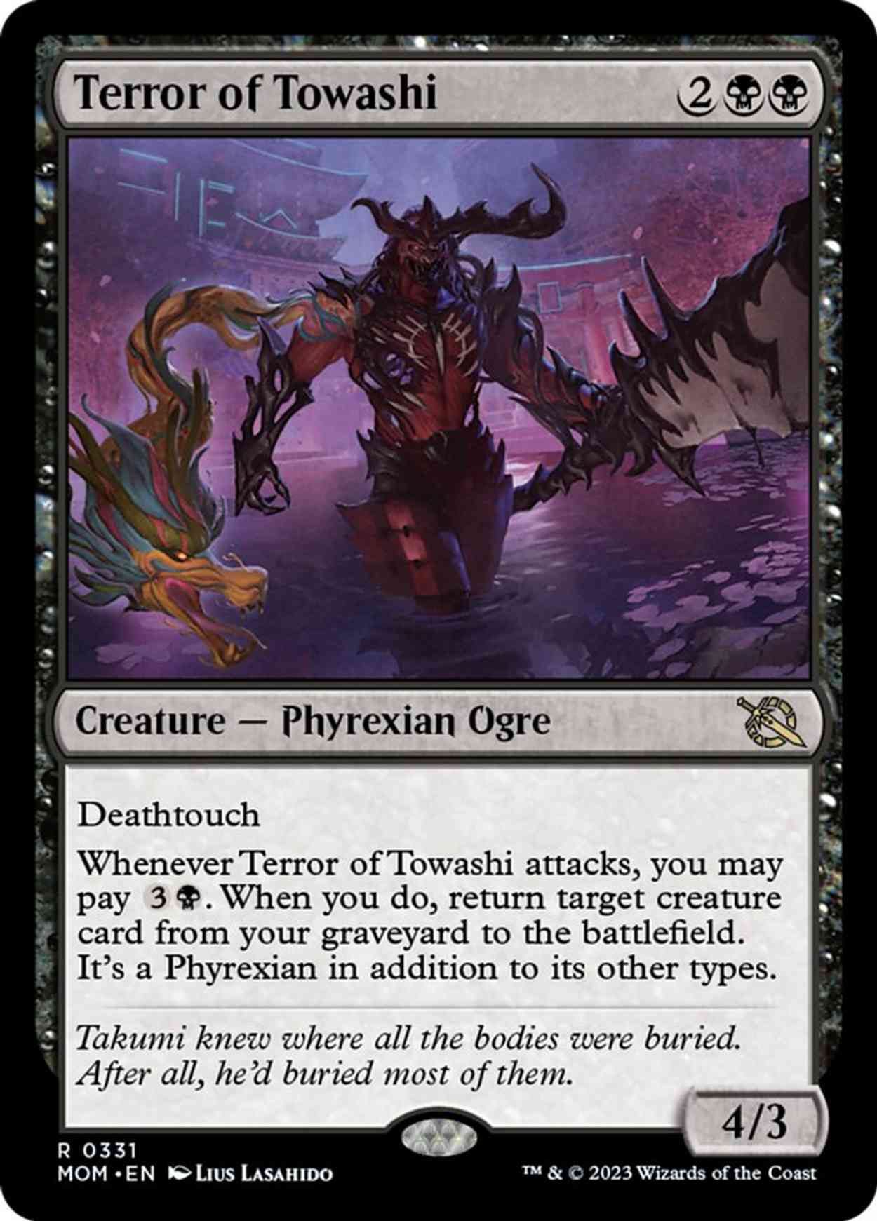 Terror of Towashi magic card front