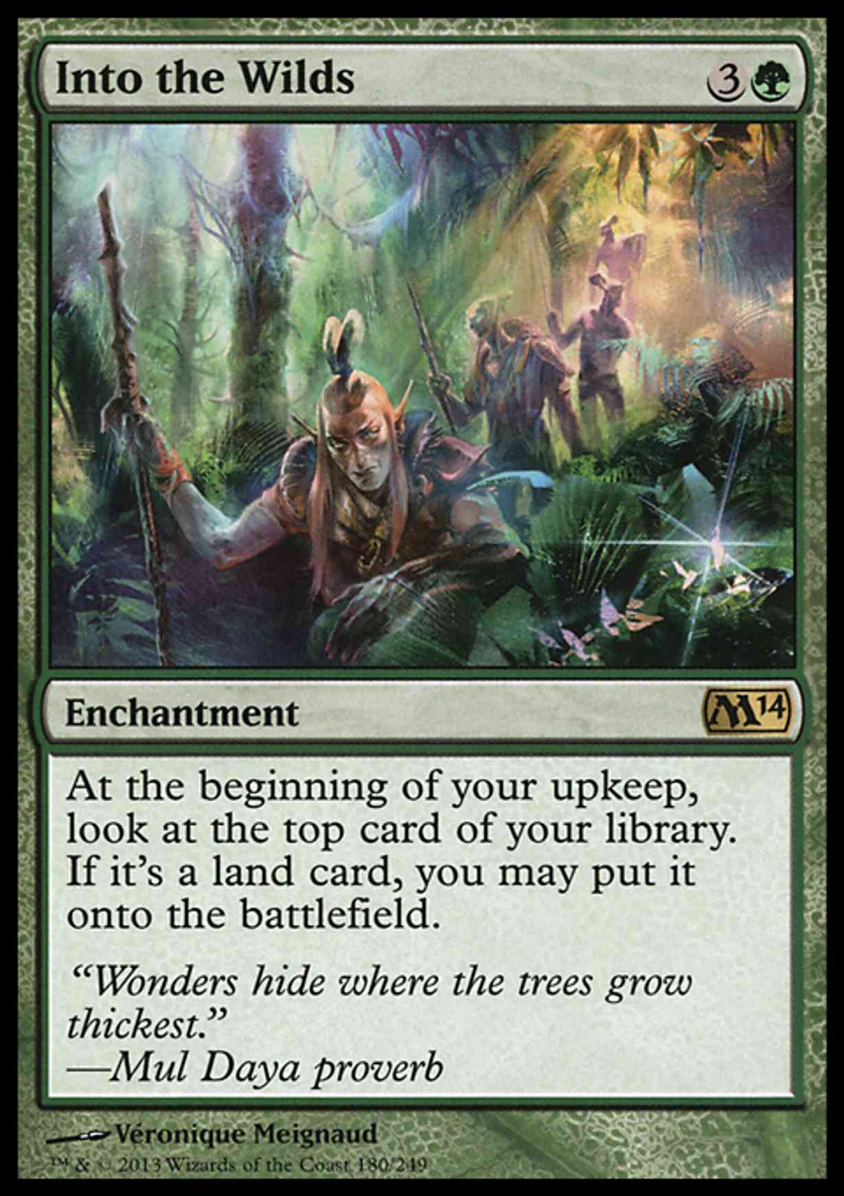 Into the Wilds magic card front