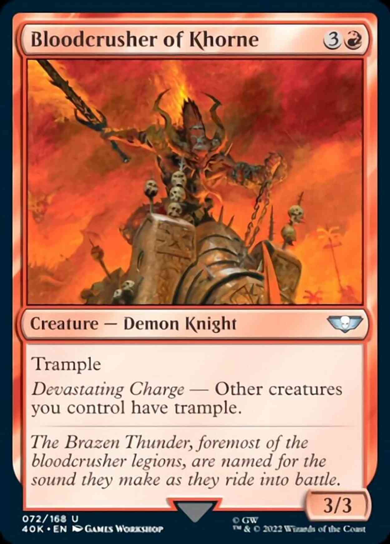 Bloodcrusher of Khorne magic card front