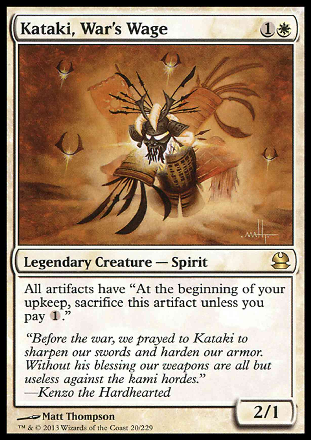 Kataki, War's Wage magic card front