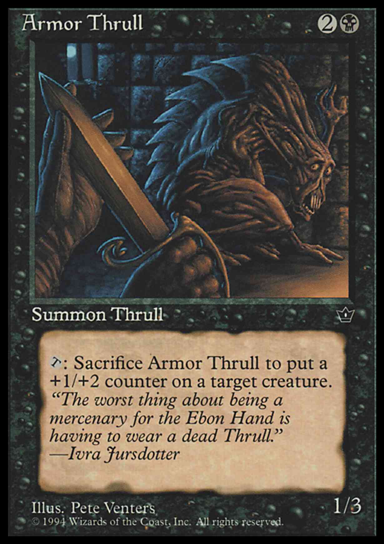 Armor Thrull magic card front