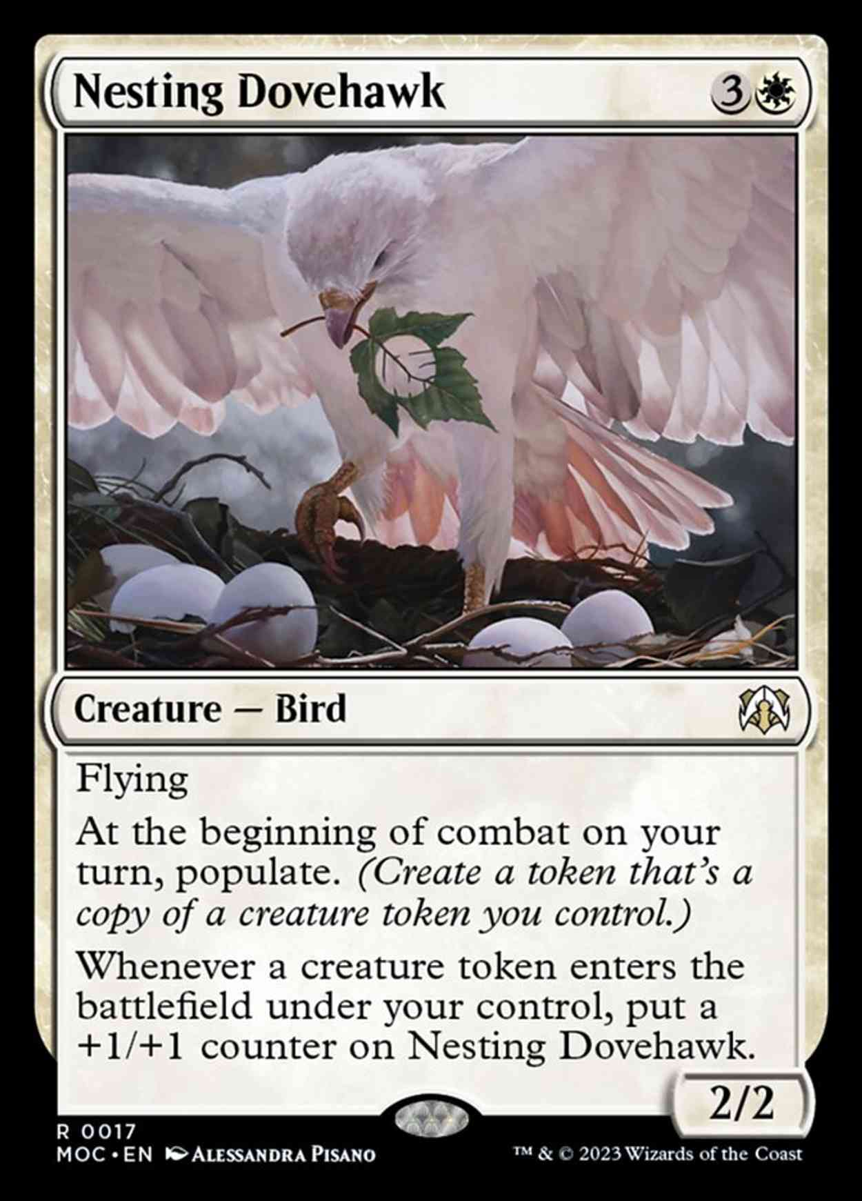 Nesting Dovehawk magic card front